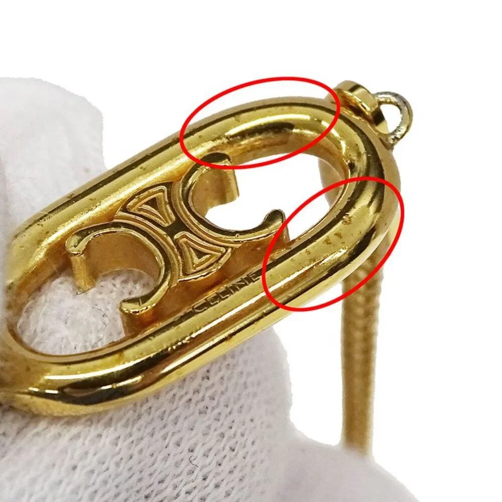 Celine Necklace Triomphe Gold 2 Strand Necklace Accessories - Picture 9 of 13